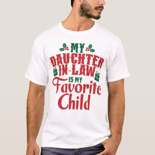 義理の娘が子のお気に入りの聖降誕祭だ Tシャツ