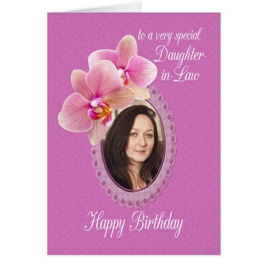 義理の娘が蘭に特別誕生日を願う (正面)