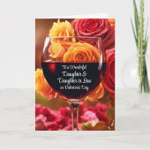 義理の娘と娘ハッピーバレンタイン カード (正面)