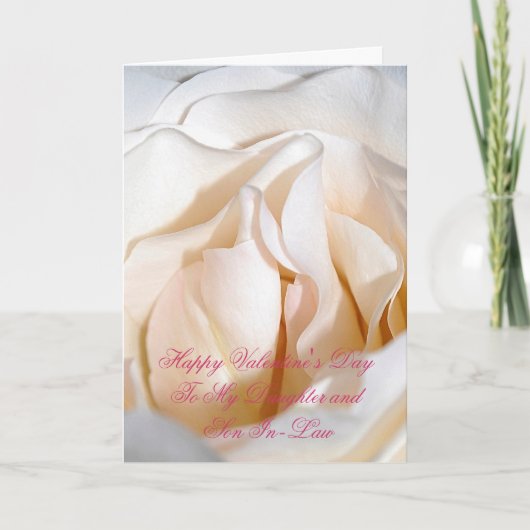 義理の娘と息子のためのバレンタインのカード シーズンカード (正面)