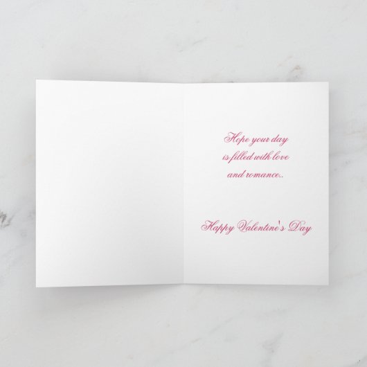 義理の娘と息子のためのバレンタインのカード シーズンカード (内部)