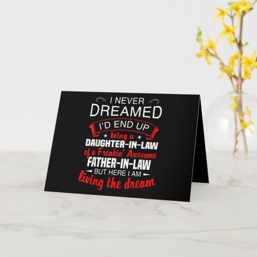 義理の娘になるとは夢にも思っていなかった カード (黄色い花)