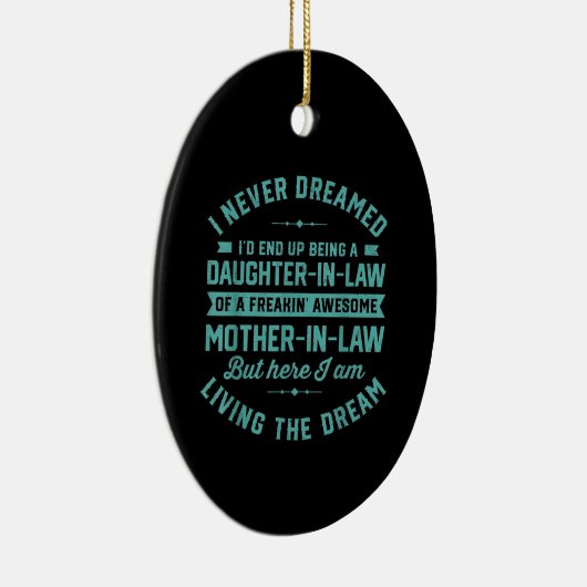 義理の娘になるとは夢にも思わなかった セラミックオーナメント (右)