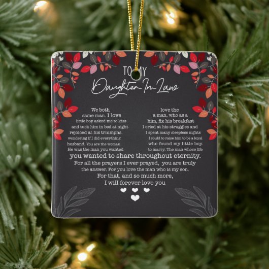 義理の娘にオーナメント セラミックオーナメント (ツリー)