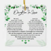 義理の娘にセラミックオーナメント セラミックオーナメント (正面)