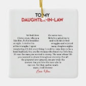 義理の娘にセラミックオーナメント セラミックオーナメント (正面)