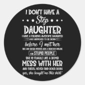 義理の娘に娘がいないん素晴らしだ ラウンドシール (正面)