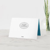 義理の娘のためのアクアブルーの誕生日 カード (裏面)