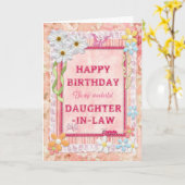 義理の娘のため、技術のバースデー・カード カード (黄色い花)