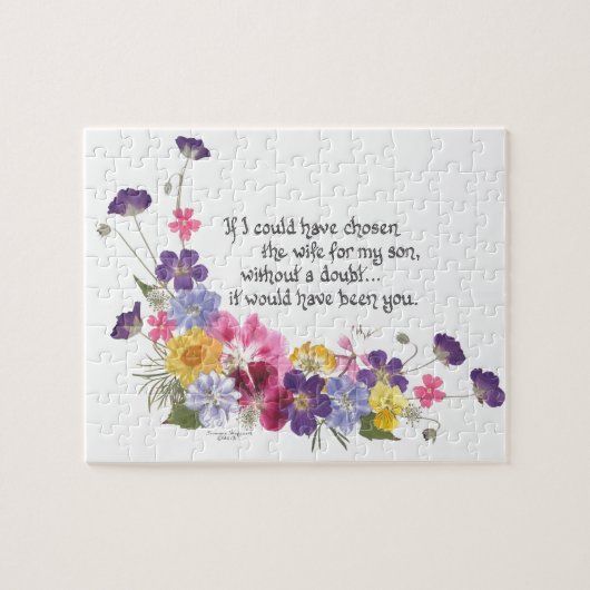 義理の娘のギフト ジグソーパズル (横)