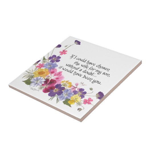 義理の娘のギフト タイル (側面)