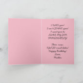 義理の娘のバースデー・カード カード (内部)