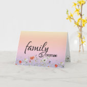 義理の娘のフローラ誕生日縁ど カード (黄色い花)