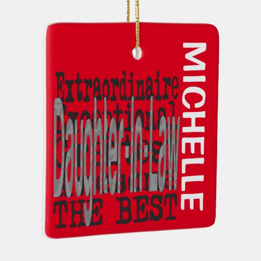 義理の娘の並外れたカスタム セラミックオーナメント (右)