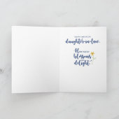 義理の娘の宗教誕生日デイジー カード (内部)