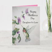 義理の娘の日のハミングバードカード カード (正面)