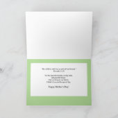 義理の娘の母の日の花のカード カード (内部)