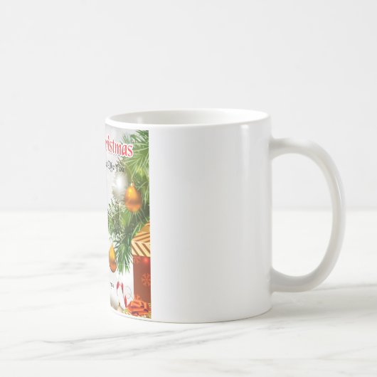 義理の娘の詩-クリスマスのデザイン コーヒーマグカップ (右)