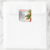 義理の娘の詩 – クリスマスデザイン スクエアシール (バッグ)