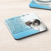 義理の娘の詩-シーズー（犬）Tzuのデザイン コースター (左側)