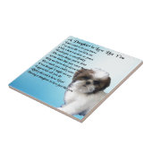 義理の娘の詩-シーズー(犬)Tzuのデザイン タイル (側面)