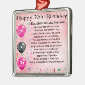 義理の娘の詩-第30誕生日 メタルオーナメント (左)