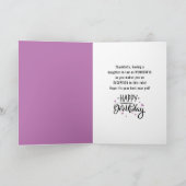 義理の娘の誕生日おもしろいは、不法のように!車 カード (内部)