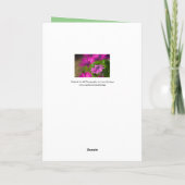 義理の娘の誕生日グリーティングカード サンキューカード (裏面)