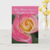 義理の娘の誕生日、宗教 カード (黄色い花)