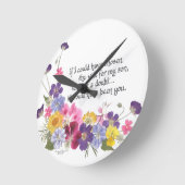義理の娘の贈り物 ラウンド壁時計 (傾斜)
