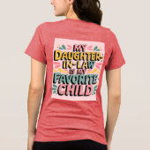 義理の娘はお気に入りの私の子Tシャツ トライブレンドTシャツ (裏面)