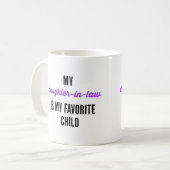 義理の娘は子お気に入りのだ コーヒーマグカップ (正面左)