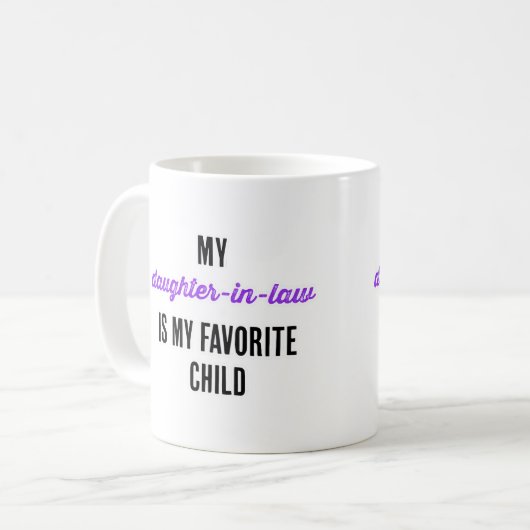 義理の娘は子お気に入りのだ コーヒーマグカップ (正面左)