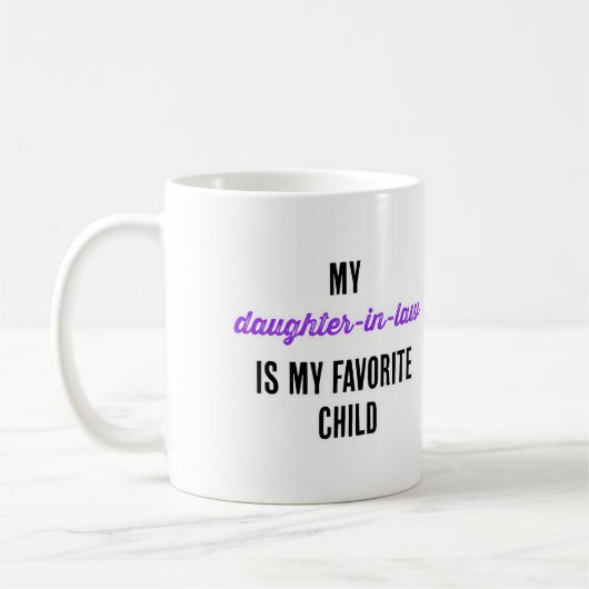 義理の娘は子お気に入りのだ コーヒーマグカップ (左)