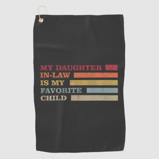 義理の娘は子お気に入りのだ ゴルフタオル (正面)