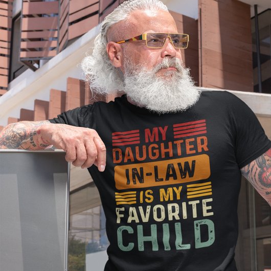 義理の娘は子お気に入りのレトロ Tシャツ