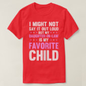 義理の娘は子お気に入りの母 Tシャツ (デザイン正面)