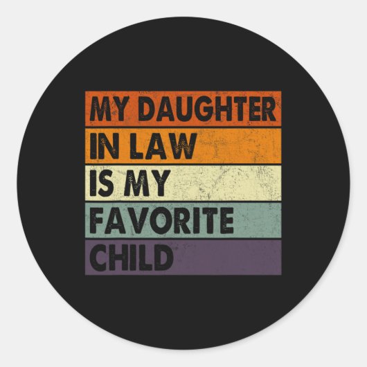 義理の娘は子お気に入りの父の日だ ラウンドシール (正面)