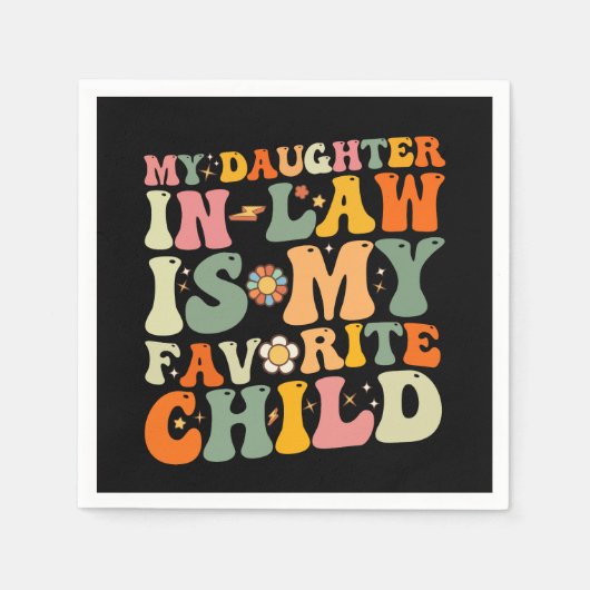 義理の娘は子どもが大お気に入りの虫だ スタンダードカクテルナプキン (正面)