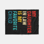 義理の娘は私のお気に入りの子どもの父 フリースブランケット (正面(横))