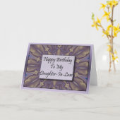義理の娘へのハッピーバースデー カード (黄色い花)