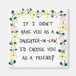 義理の娘への贈り物 – 引用文磁石 マグネット