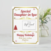 義理の娘クリスマスギフトカード保持者 シーズンカード (スタンド正面)