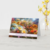 義理の娘マザーズ・デイと春の花 カード (黄色い花)