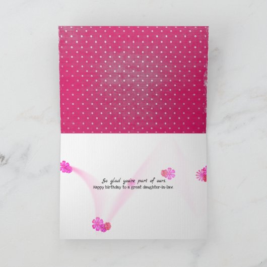 義理の娘水玉模様 カード (内部)