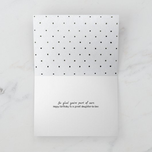 義理の娘水玉模様 カード (内部)