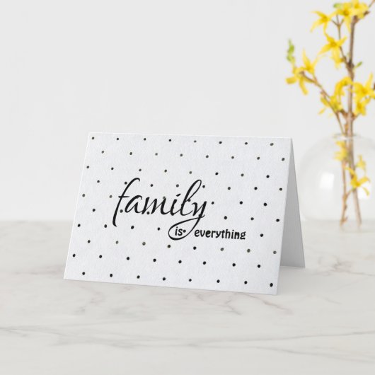 義理の娘水玉模様 カード (黄色い花)