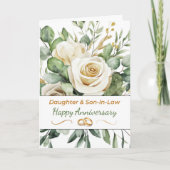 義理の娘結婚と息子のバラ カード (正面)