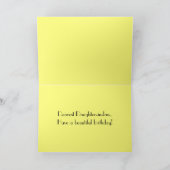 義理の娘誕生日ひまわりカード カード (内部)