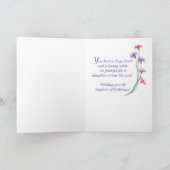 義理の娘誕生日ウィズコーン花の花瓶 カード (内部)